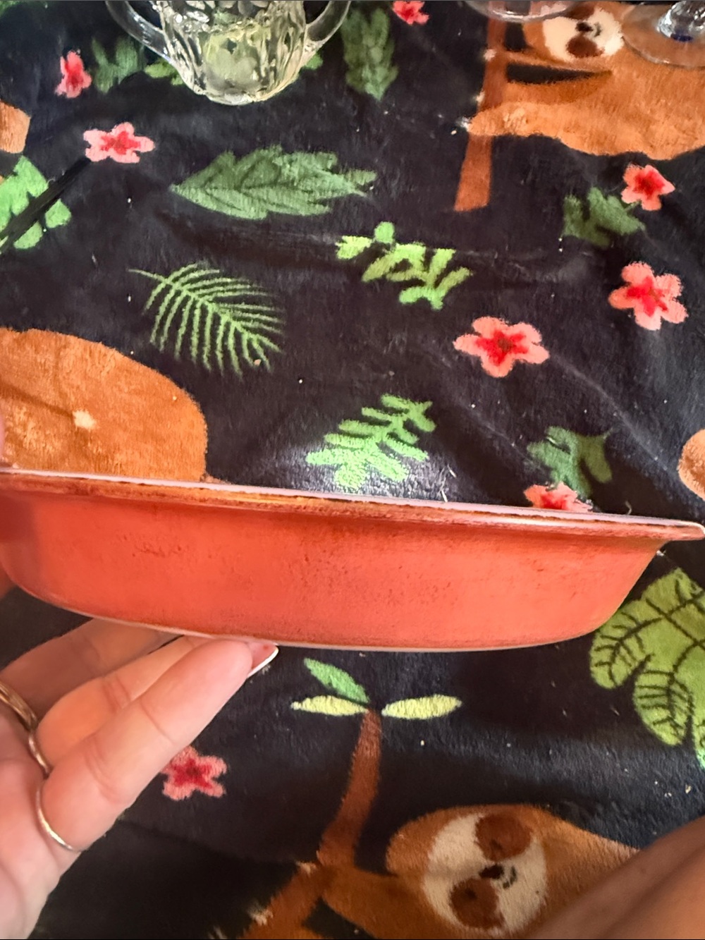 Canadian Red Pyrex Baking Dish -